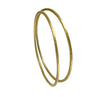 Skinny bangle (1.5mm wide) in sterling silver with Vermeil finish