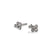 Bubble earring studs in platinum with diamonds