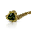 A fiery tourmaline necklace in 18K yellow gold on a triple chain