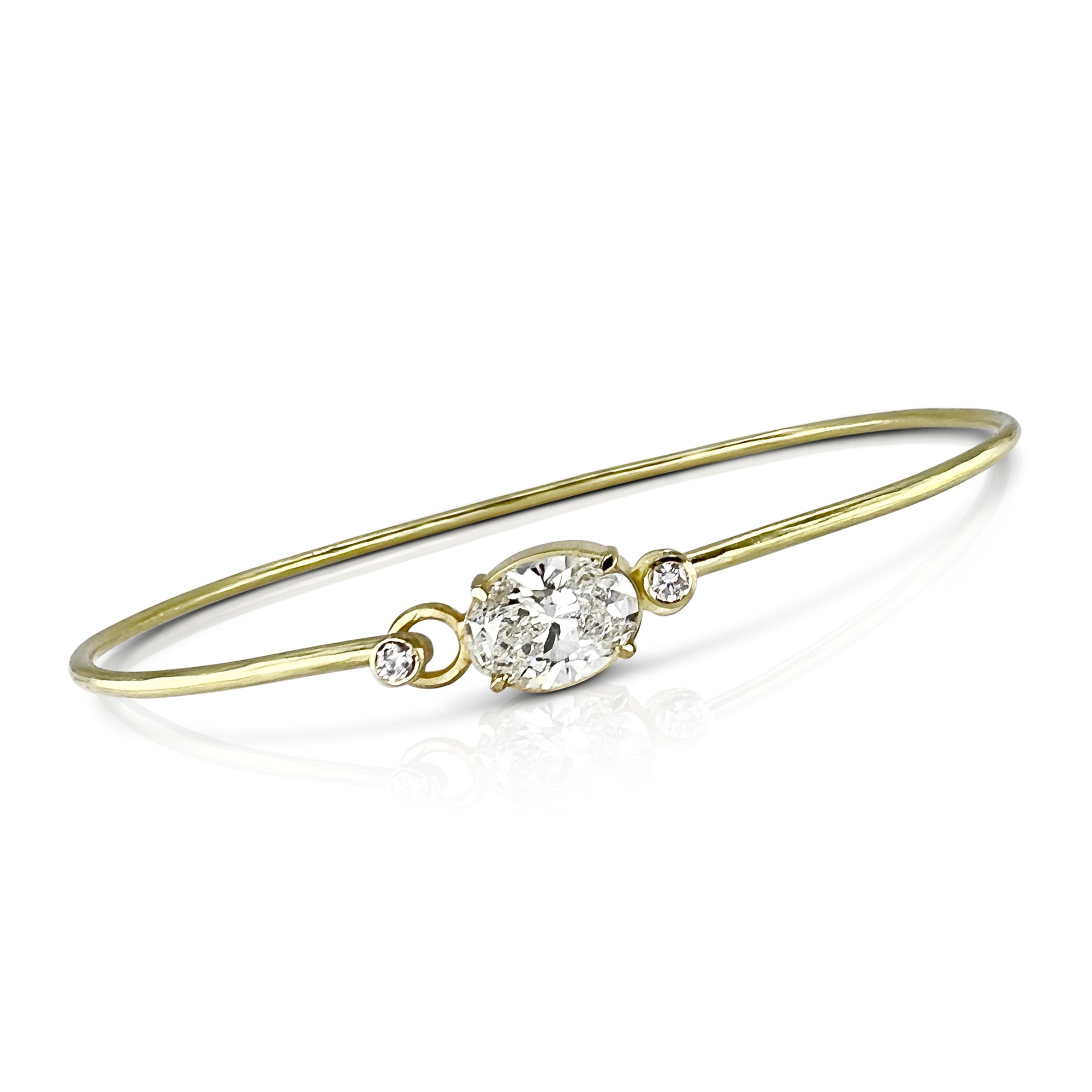 Lab created diamond bracelet in 18K Yellow Gold