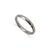 Simple 18K white gold forged ring with hammer texture and diamonds