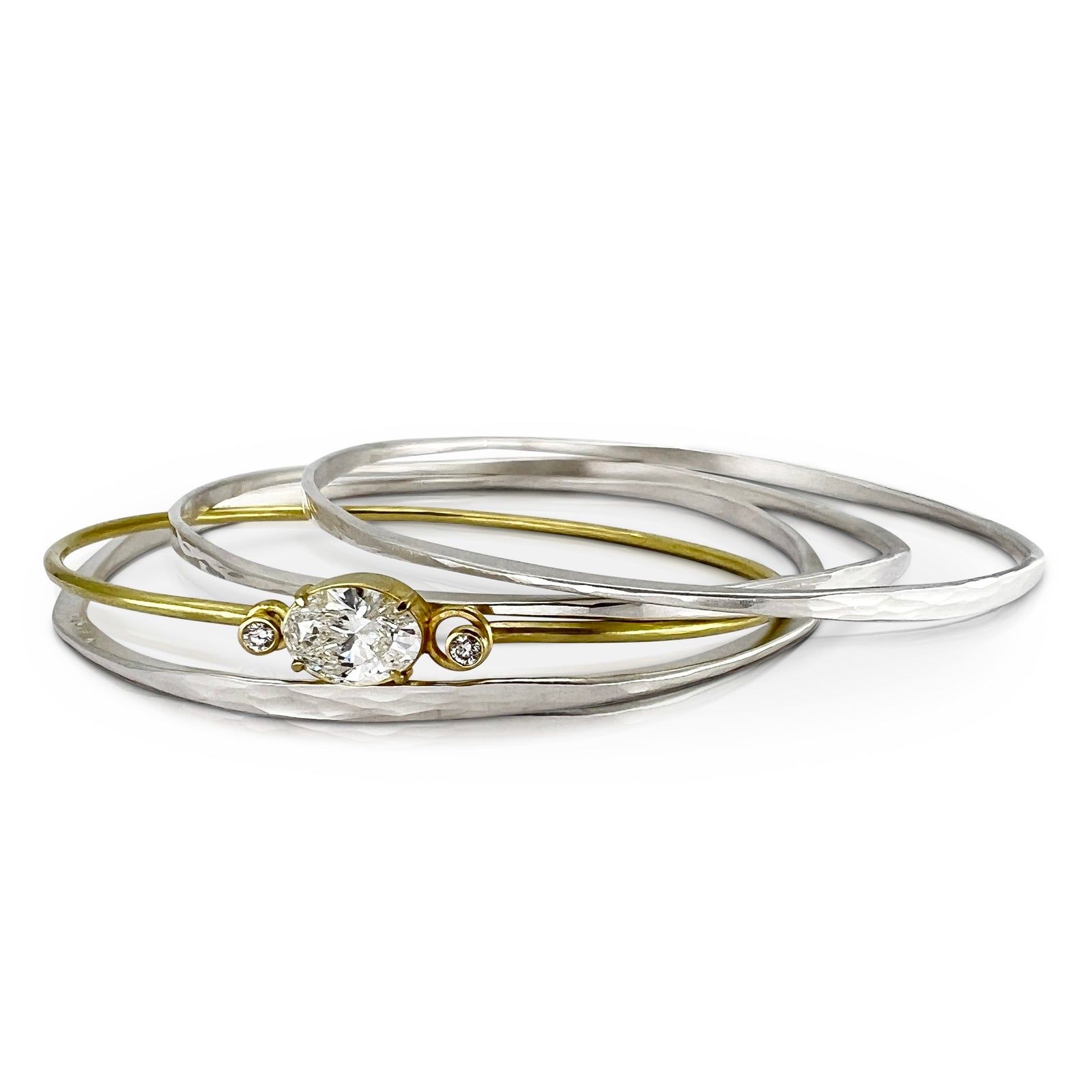 Lab created diamond bracelet in 18K Yellow Gold