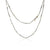 Liquid necklace in two-tones platinum and 18K yellow gold