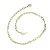 Gold, oval link &quot;wabi sabi&quot; necklace