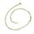 Gold, oval link "wabi sabi" necklace