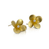 Freesia earrings in 18K gold with diamonds