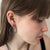 Simple spiral earrings in sterling silver