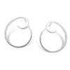 Simple spiral earrings in sterling silver