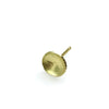 Mix-and-Match Wafer stud earrings in 18K yellow gold post and back in 18K yellow gold by Ayesha Mayadas