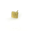 Mix-and-Match Wafer stud earrings in 18K yellow gold post and back in 18K yellow gold by Ayesha Mayadas
