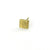 Mix-and-Match Wafer stud earrings in 18K yellow gold  shown on model post and back in 18K yellow gold by Ayesha Mayadas
