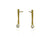 Earring with removable aquamarine charm in 18K gold with diamonds by Ayesha Mayadas