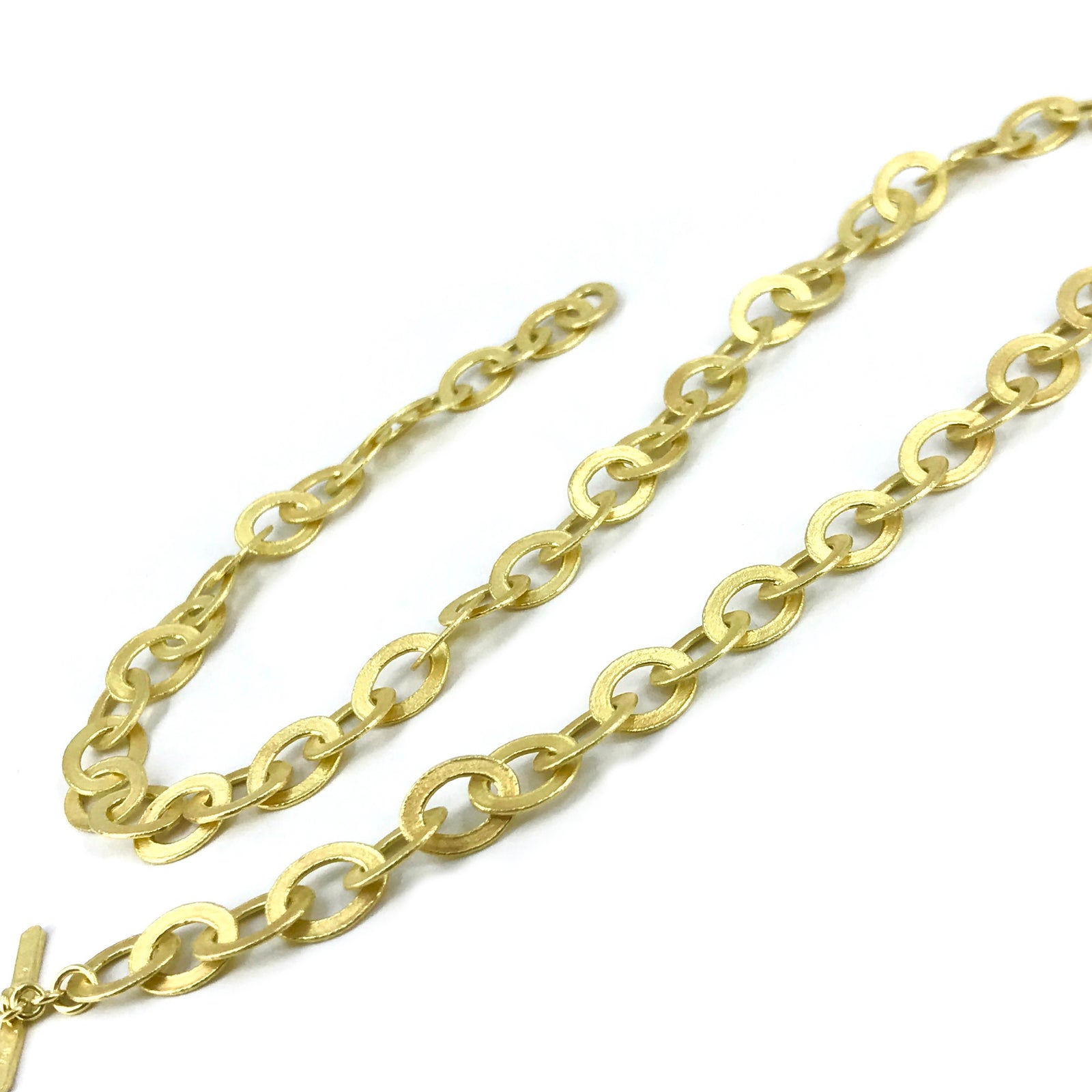 Gold cable chain necklace