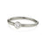 Tapered Forged Band in 18K yellow gold or platinum with Center 3mm Diamond by Ayesha Mayadas