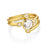 Star Cluster Ring setting  in Gold or Platinum with Center Stone Mounting