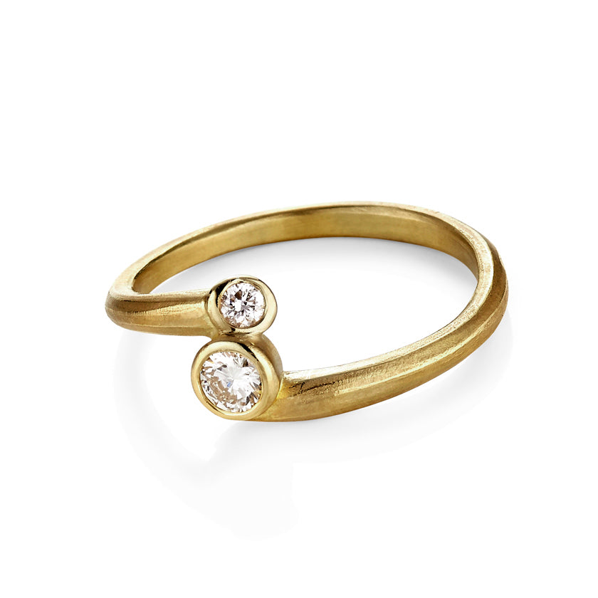 Star Cluster Wedding Band in Gold with Diamonds