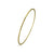 Skinny bangle in sterling silver with Vermeil finish