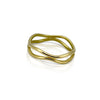 Double layer serpentine ring in 18K yellow gold by Ayesha Mayadas
