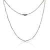 A delicate flowing necklace , hand forged in platinum by Ayesha Mayadas