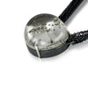 Shimmering marcasite in quartz necklace on multi sterling chain