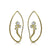 Medium Iris Earring in 18K Gold and Diamonds