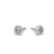 Sweet Sterling silver ear studs, 0.25 ct tw H SI lab diamonds, 6.5 mm diameter by Ayesha Mayadas