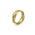 Triple layer serpentine ring in 18K yellow gold
